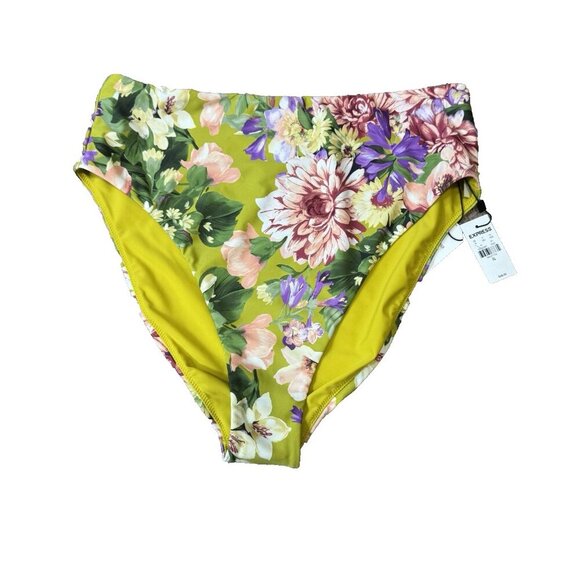 Express Women's Printed Balconette Body Contour Swim Bottom Size XL Multi Color - Picture 3 of 5